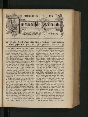 Nr. 6. Erstes Juni-Heft 1915.