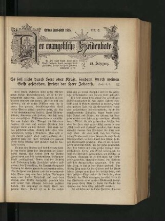 Nr. 6. Erstes Juni-Heft 1915.