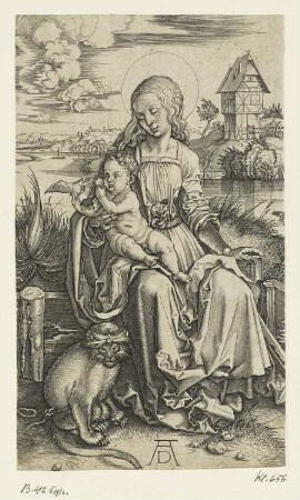 Maria mit der Meerkatze