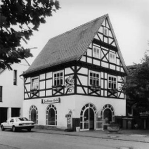 Ehem. Backhaus (Fachwerkbau); Aßlar, Bachstraße (AS) 39