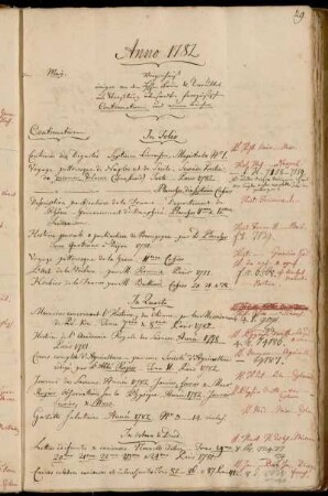 Verzeichniß einiger von den Hhn. Bauer & Treuttel aus Straßburg übersandten französischen Continuationen und neuen Bücher.