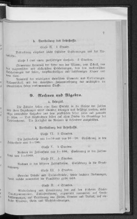 9. Rechnen und Algebra.