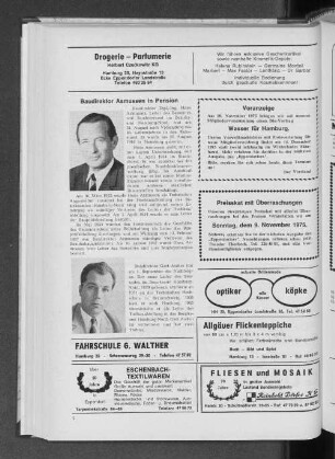 Baudirektor Asmussen in Pension