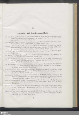 X. Literatur und Quellenverzeichnis
