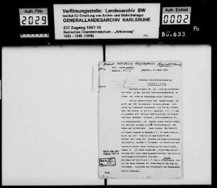 Heymann, Sara Regina, Friseurgeschäft in Mannheim -Fragment-
