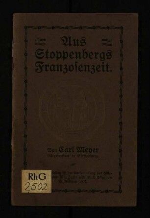 Aus Stoppenbergs Franzosenzeit