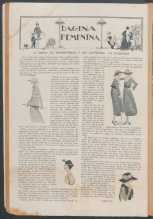 Página femenina