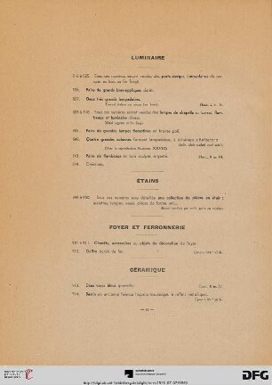 Luminaire (Nr. 816-844)