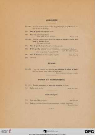 Luminaire (Nr. 816-844)