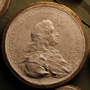 Medaille, Brustbild Carl Gustaf Tessin (Avers)