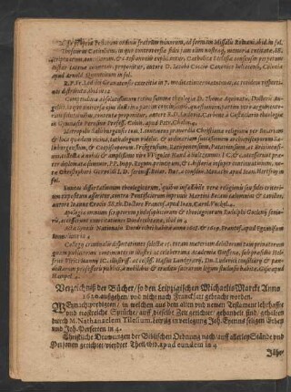 Verzeichniß der Bücher/ so den Leipzigischen Michaelis Marckt Anno 1620. außgehen/ ...