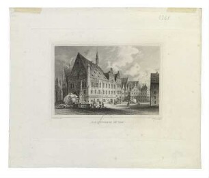 Marktplatz (Nordseite). Um 1840