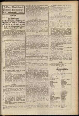 Zweite Ausgabe vom Samstag, den 18. Dezember 1915.