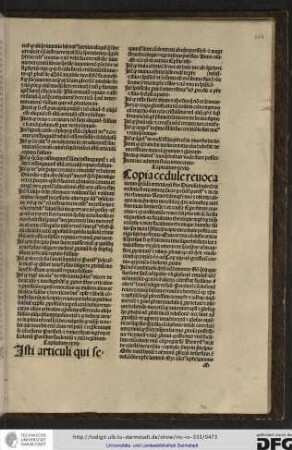 Item quod divina essentia se nec ab homine nec ab angelo videbitur.