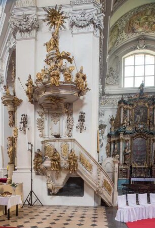 Katholische Kirche Sankt Marien und Sankt Nikolaus, Ląd, Polen