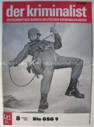 Fachzeitschrift "der kriminalist" u.a. über die Spezialeinheit zur Terrorismusbekämpfung GSG 9
