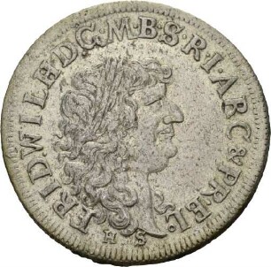 Dritteltaler des Kurfürsten Friedrich Wilhelm von Brandenburg, 1674