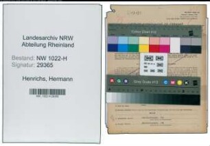 Entnazifizierung Hermann Henrichs , geb. 25.09.1877 (Einzelhaendler)
