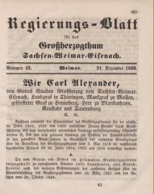 Nr. 42 : 21. Dezember 1853