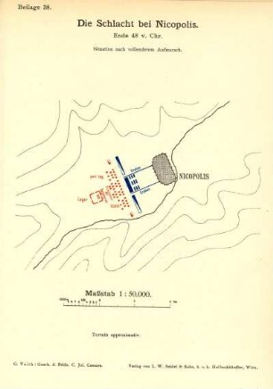 Die Schlacht bei Nicopolis. Ende 48 v. Chr.