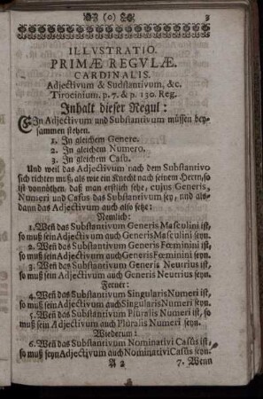 Illustratio Primæ Regulæ. - Illustratio Ultimæ Regulæ.