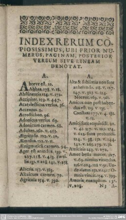 Index Rerum Copiosissimus