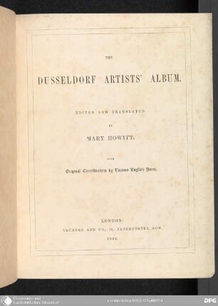 The Dusseldorf artists' album