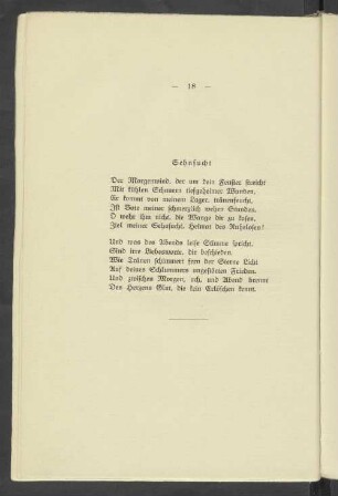 Sehnsucht
