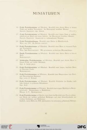 Miniaturen (Nr. 326-336)