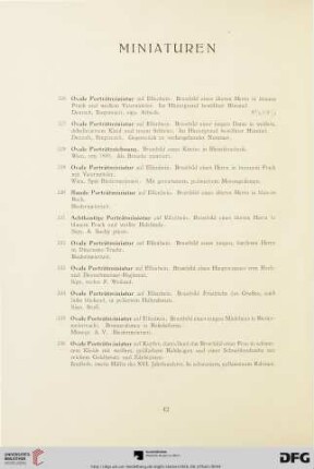 Miniaturen (Nr. 326-336)