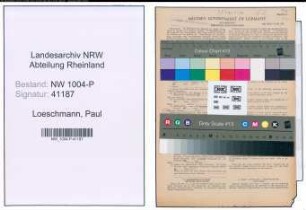 Entnazifizierung Paul Loeschmann , geb. 10.08.1897 (Schreiner)