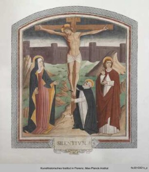 Kreuzigung Christi und der Heilige Dominikus