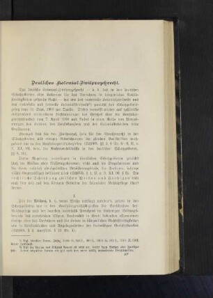 Deutsches Kolonial-Zivilprozeßrecht.