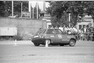 Motorsportclub MSC Grötzingen. Automobilslalom auf dem Karlsruher Messplatz