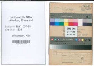 Entnazifizierung Karl Wickmann , geb. 18.09.1889 (Fabrikant)
