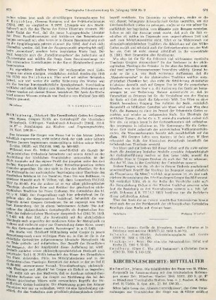 674-677 [Rezension] Hofmeier, Johann, Die Trinitätslehre des Hugo von St. Viktor