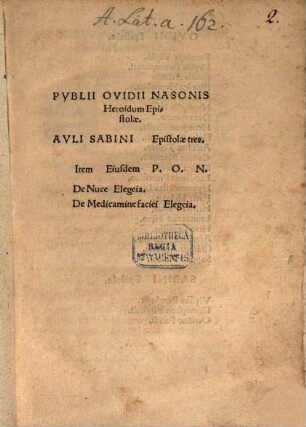 Heroidum epistolae