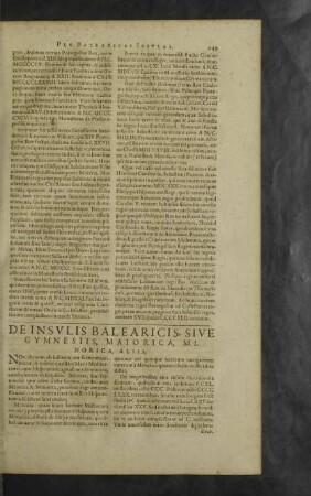 De Insulis Balearicis