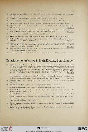 Ostasiatische Arbeiten in Holz, Bronze, Porzellan etc. (Nr. 466-528)