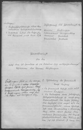 Bächlingen: Pfarrbericht 1929