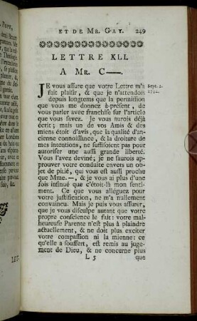 Lettre XLI. - Lettre XLVIII.
