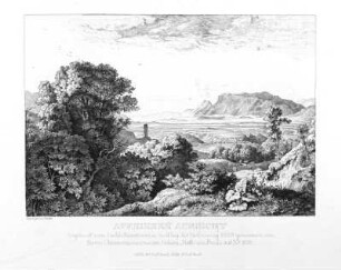 Apeninnen-Aussicht (Apeninen-Aussicht) : Richter, Adrian Ludwig (1803-1884). Apeninnen-Aussicht (Apeninen-Aussicht). Radierung; 15,9 x 22,8 cm, 1829. Dresden: Kupferstich-Kabinett A 156067, H 155