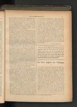 Un livre anglais sur l'Éthiopie.