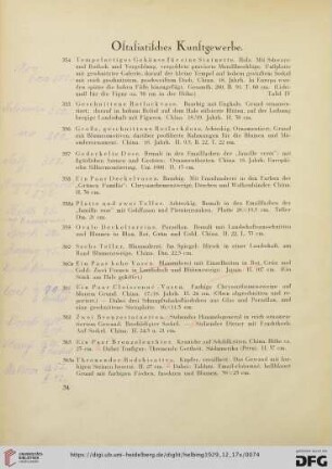 Ostasiatisches Kunstgewerbe (Nr. 354-364a)