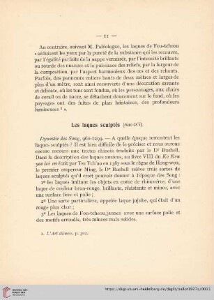 Les laques sculptés