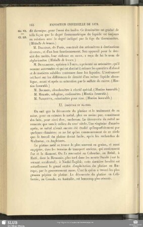 XI. Industrie Du Platine