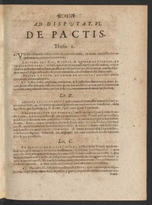 Ad Disputat. VI. De Pactis