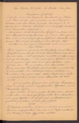 [Erste] Expedition Herbst 1887.