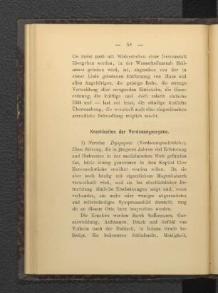 Krankheiten der Verdauungsorgane.
