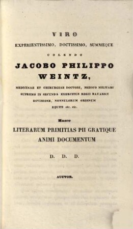 Diss. inaug. de morbis internis praecipuis qui ad officium militare conscriptis simulantur